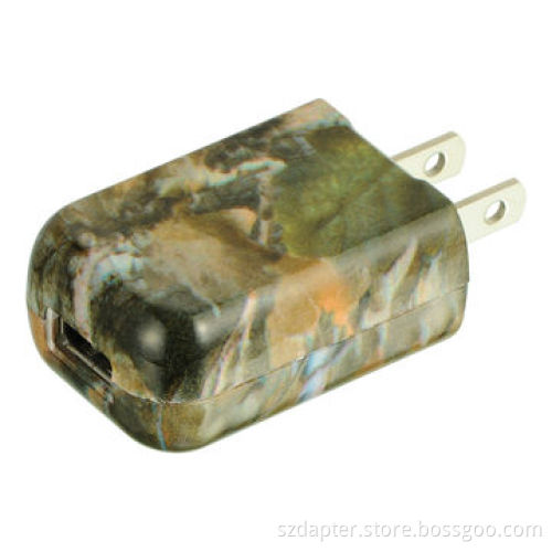 5V/1A Water Transfer Surface USB Mobile Phone Charger with 1,000mAh Capacity